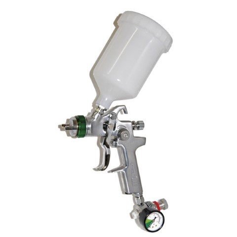 STAR SPRAY GUN & 600ML POT - GRAVITY FEED HVLP 1.5MM NOZZLE 